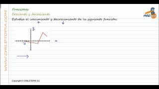 Funciones Creciente y decreciente 3º de ESO matemáticas [upl. by Josephson]