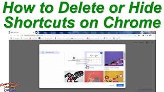 How to Delete Shortcuts on Chrome  How to Hide Shortcuts on Chrome [upl. by Brause187]