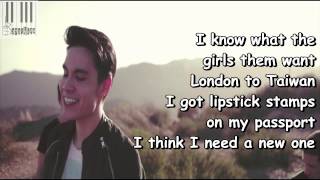 Talk Dirty Lyrics  Sam Tsui  Talk Dirty Lyrics [upl. by Llenhoj897]