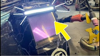 Welding Helmet Light Mod  See Better Weld Better [upl. by Aitsirt]