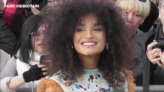 VIDEO Indya MOORE attends Paris Fashion Week 5 march 2019 show Louis Vuitton [upl. by Obmar]