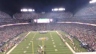 Ravens vs Steelers  9112014  National Anthem [upl. by Ainak]