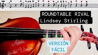 ROUNDTABLE RIVAL Lindsey Stirling  PARTITURA VIOLÍN  AUDIO [upl. by Ahsehat]