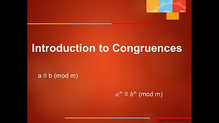 Introduction to Congruences [upl. by Ahsito435]