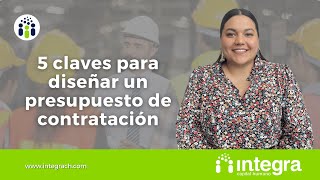 5 claves para diseñar un presupuesto de contratación [upl. by Anitnamaid735]