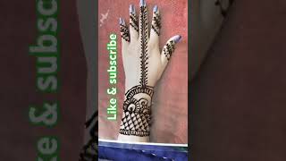 Simple mehndi designs 2024 best mehandi design short video viral [upl. by Nanni]