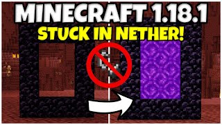 HOW TO LIGHT A NETHER PORTAL NO FLINT amp STEEL Minecraft 118 Java Bedrock MCPE Xbox Ps Windows 10 [upl. by Rehposirhc]