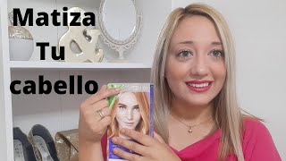 COMO MATIZAR TU CABELLO RUBIO EN CASA CON UN BAÑO DE COLOR [upl. by Gizela]