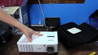 Acer H5360 HD 720P 3d Vision Ready Projector Unboxing [upl. by Girand148]