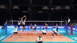 Ben Patch flying over the block  Team USA VNL 2019 [upl. by Marlin]