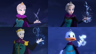 Frozen Let It Go Anime vs Original vs Male Version vs Donald Duck Animation [upl. by Babette]