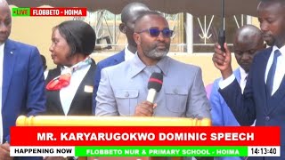 MR KARYARUGOKWO DOMINIC HEADTEACHER SPEECH  DEDICATION AND CONFIRMATION SERVICE 2024 [upl. by Opiak]