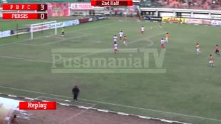 8 Besar DU 2014 Pusamania Borneo FC 60 Persis Solo [upl. by Wolbrom]