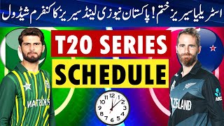 Pakistan vs New Zealand Schedule 2024  Pakistan vs New Zealand T20 Series Schedule 2024 [upl. by Noteek]