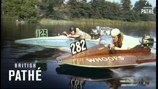 Hydroplane Racing Also In Cp 001 Intl 1955 [upl. by Esnofla939]