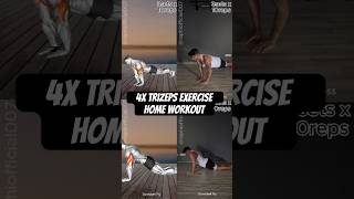 4x Trizeps exercise Home Workout beginner 💪🏾 3x10 reps [upl. by Arleta579]