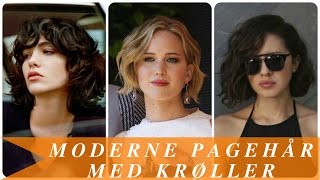 Moderne pagehår med krøller [upl. by Mariette]