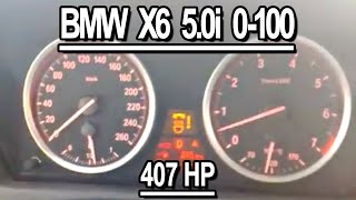 bmw x6 50i acceleration 0100kmh [upl. by Eelano]