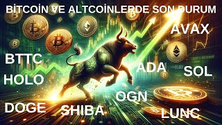 BİTCOİN ALTCOİN  BİTTORRENT BTTC GERİ DÖNDÜ  HOLO  DOGE  SHİBA  LUNC  CANLI  2023 [upl. by Nehte370]