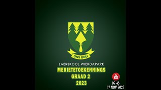 Merietetoekennings 2023  Graad 2 [upl. by Jelsma574]