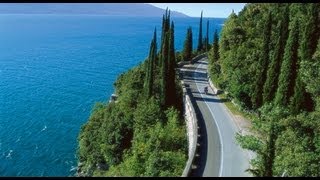 NORTH to SOUTH Gardasee  Lake of Garda  Lago di Garda completely with Motorbike [upl. by Aniretake]