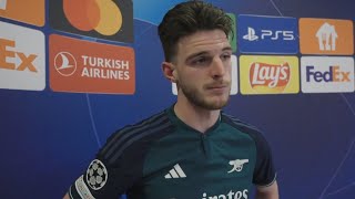 Declan Rice Post Match Interview  Bayern Munich 10 Arsenal on Agg 32 [upl. by Gnehs]