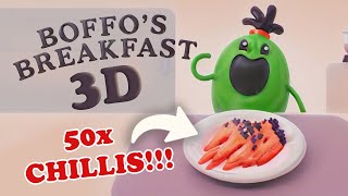 Boffos Breakfast 3D  Eats 50 Chillis [upl. by Iphlgenia]