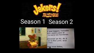 Jakers Intro Season 12 COMPARISON [upl. by Ahseekat]