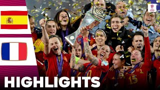 Spain vs France  Highlights  UEFA Womens Nations League Final 28022024 [upl. by Evangelia]