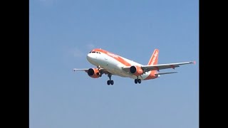 Kefalonia Plane Spotting 6 Easyjet U28385 Landing At Kefalonia From Gatwick A320214 1982021 [upl. by Bradan198]