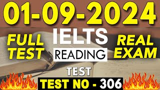 IELTS Reading Test 2024 with Answers  01092024  Test No  306 [upl. by Abeh]