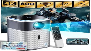 Projector with Wifi and Bluetooth 4K Projector Support Full HD 1080P Video Review [upl. by Yeldar]