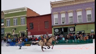 Skijoring 2023 Leadville Colorado [upl. by Senzer]