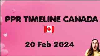 Todays PPR timeline 🇨🇦  20 Feb 2024 [upl. by Gretel403]