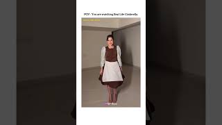 Real life Cinderella urfijaved cinderella disney princess edit bollywood trending [upl. by Kehoe]