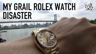 My Rolex Grail Watch Disaster DayDate 18038 First Impressions [upl. by Aihtenyc]