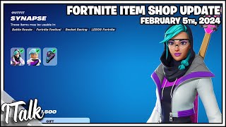 NEW SKIN DROP TOMORROW MID SHOP RN Fortnite Item Shop February 5th 2024 Fortnite Chapter 5 [upl. by Llerahc]