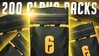 The Ultimate Alpha Pack Opening 200 Packs  Rainbow Six Siege Brutal Swarm [upl. by Atterrol]