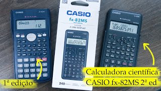 Calculadora científica CASIO fx82MS 2ª edição uma mais básica e barata da CASIO [upl. by Doughty]