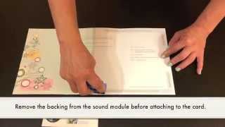 How to Assemble a Musical Sound Module Greeting Card with Recordable Talking Voice Chip [upl. by Anaillil]