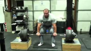 Derek Poundstone 900 lb deadlift from 17 inches [upl. by Ssur279]