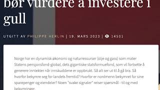 Pressemelding fra 28 januar 2004 Hvorfor norske sparere bør vurdere å investere i gullfra 2023 [upl. by Gower506]