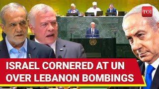 Muslim Nations Putins Friends Fire At Israel In Dramatic UN Summit  Iran Turkey Jordan Qatar [upl. by Monroe]