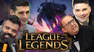 GALVÃO BUENO CONTA SUA EXPERIENCIA EM LEAGUE OF LEGENDS [upl. by Airednaxela546]