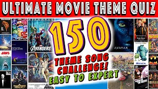 Guess The Movie Theme Song QUIZ CHALLENGE 150 Tracks [upl. by Yxor]