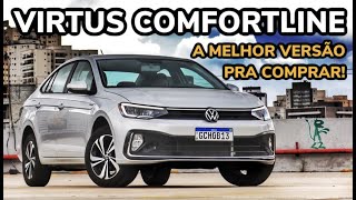 VOLKSWAGEN VIRTUS COMFORTLINE 2023 EM DETALHES  A MELHOR VERSÃO PARA COMPRAR [upl. by Pace438]