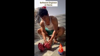 Software Engineer at Office VS Software Engineer at Home  Shorts youtubeshorts 33 [upl. by Leona]