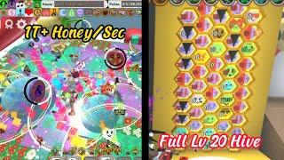 210 Trillion Red Hive Honeyday Boost  Level 20 Hive  Bee Swarm Simulator [upl. by Gratia429]