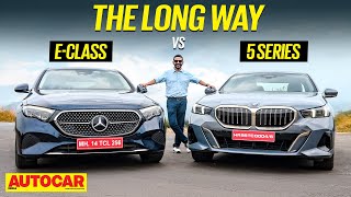 2024 MercedesBenz E Class vs BMW 5 Series  Happy Diwali  Comparison  Autocar India [upl. by Cram]