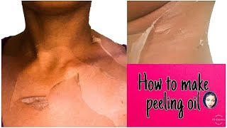 Peeling oil For Treating Skin DiscolorationYellow Peeling Oil With Glycolic acidChemical Peel [upl. by Allicerp]